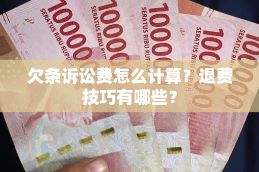 武汉欠条诉讼费怎么计算？退费技巧有哪些？