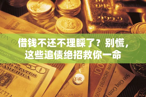 武汉借钱不还不理睬了？别慌，这些追债绝招救你一命